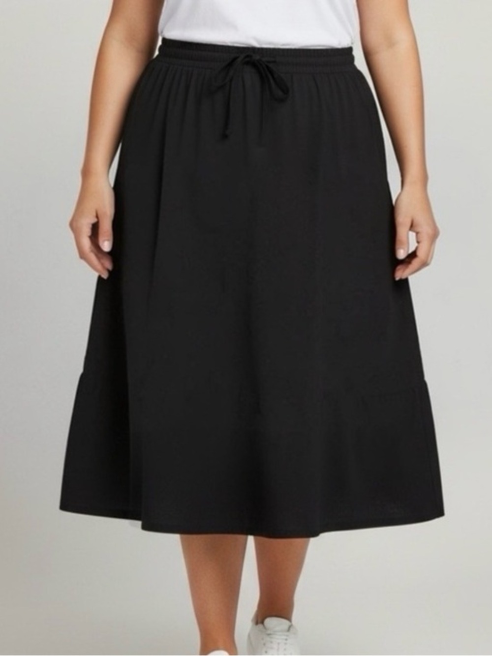🫶🏻 Main Street Blues Black Skirt Drawstring Waist K4 (4X) See Measurements